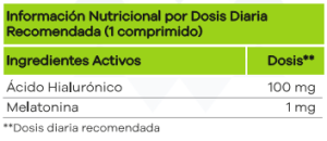 Información nutricional de Avirm Complex